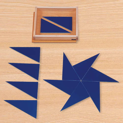 파란구성삼각형-몬테소리교구 어린이집 유치원 교구-칭찬나라큰나라