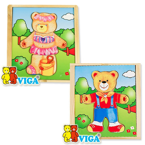 [VIGA] 꼬마 곰돌이/곰순이 패션퍼즐-칭찬나라큰나라