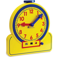 시계교구,러닝리소스[EDU2996] 시간 학습기 대형 - 12시간 Primary Time Teacher™ 12-Hour Learning Clock®-칭찬나라큰나라