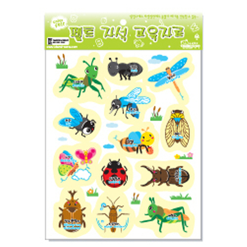 펠트 자석 교육자료 모양류 - 곤충(5개 단위로만 판매가능)-칭찬나라큰나라
