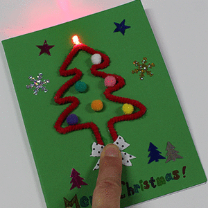 내가 꾸미는 LED크리스마스카드 만들기(5인용) - 어린이집 유치원 크리스마스만들기 만들기재료-칭찬나라큰나라