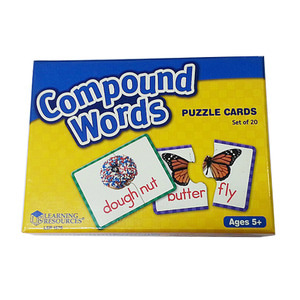 영어카드, 러닝리소스[LER 1575]2조각 합성어 카드  compound words-칭찬나라큰나라